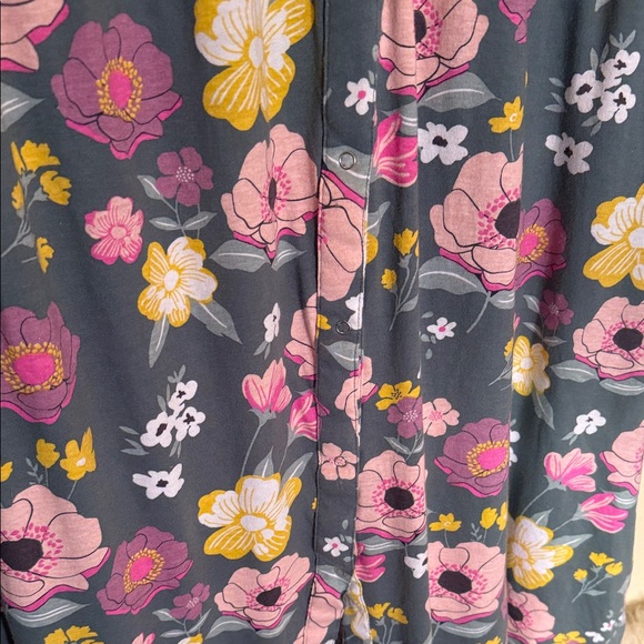 Baby Be Mine Floral Maxi Dress - Gray and Pink - Picture 9 of 16